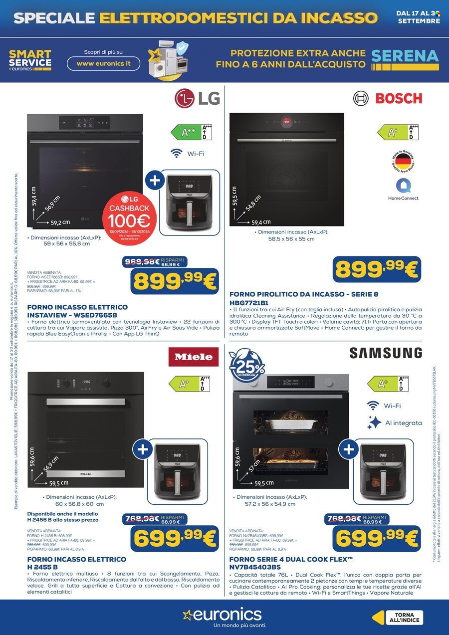 Volantino Euronics - 17/9/2026 - 30/9/2026. Pagina 8