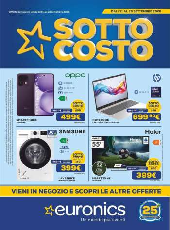 Volantino Euronics - 11/9/2026 - 23/9/2026.