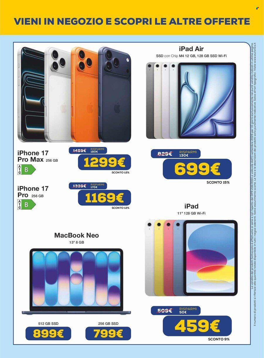 Volantino Euronics - 11/9/2026 - 23/9/2026. Pagina 5