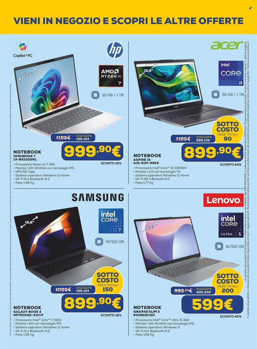 Volantino Euronics - 11/9/2026 - 23/9/2026. Pagina 6