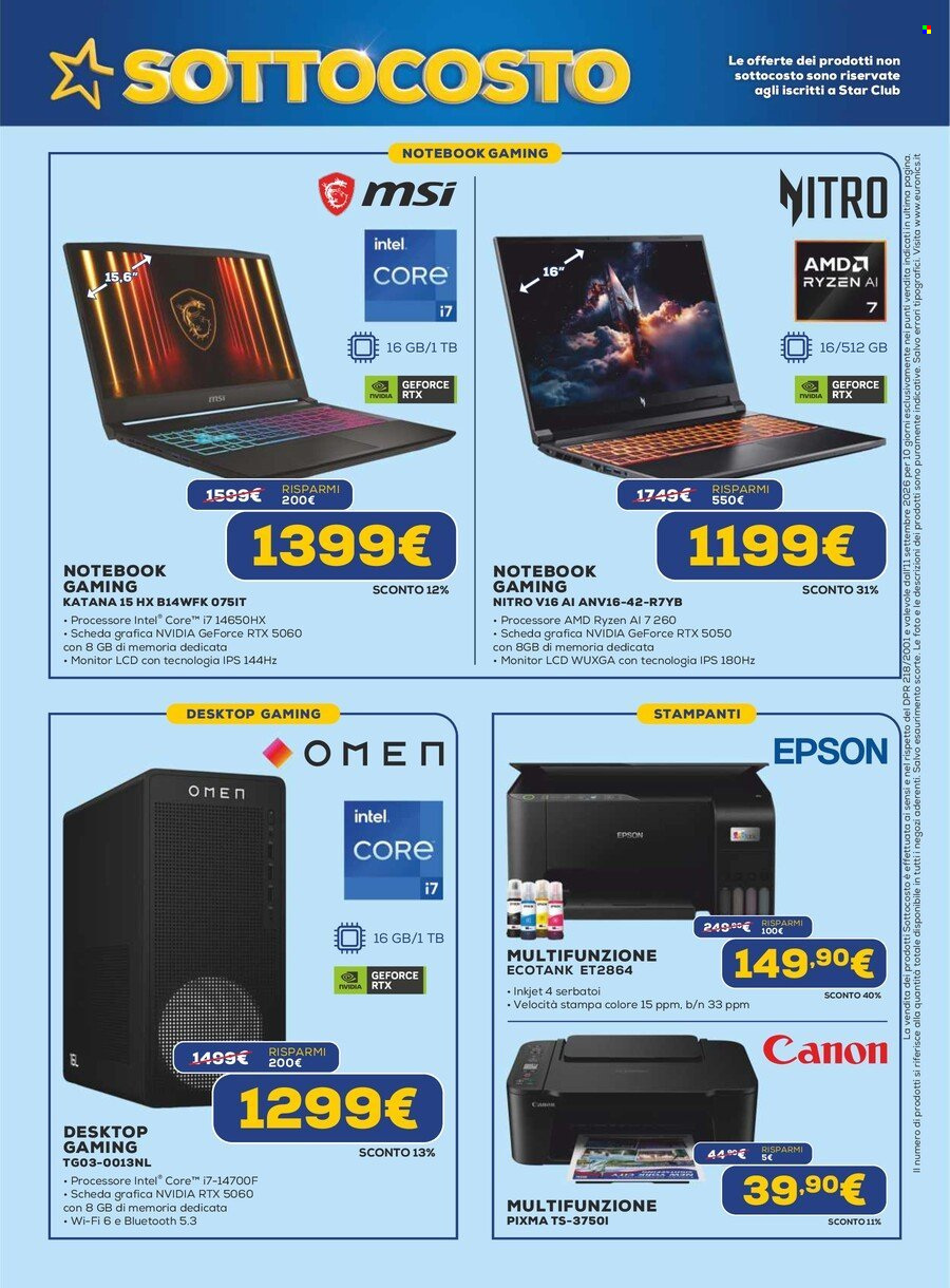 Volantino Euronics - 11/9/2026 - 23/9/2026. Pagina 9