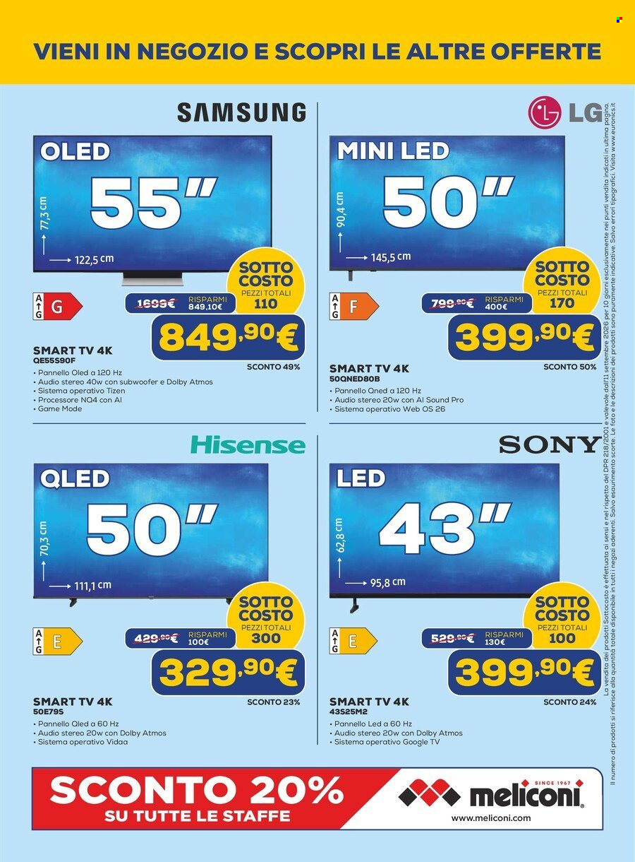 Volantino Euronics - 11/9/2026 - 23/9/2026. Pagina 22