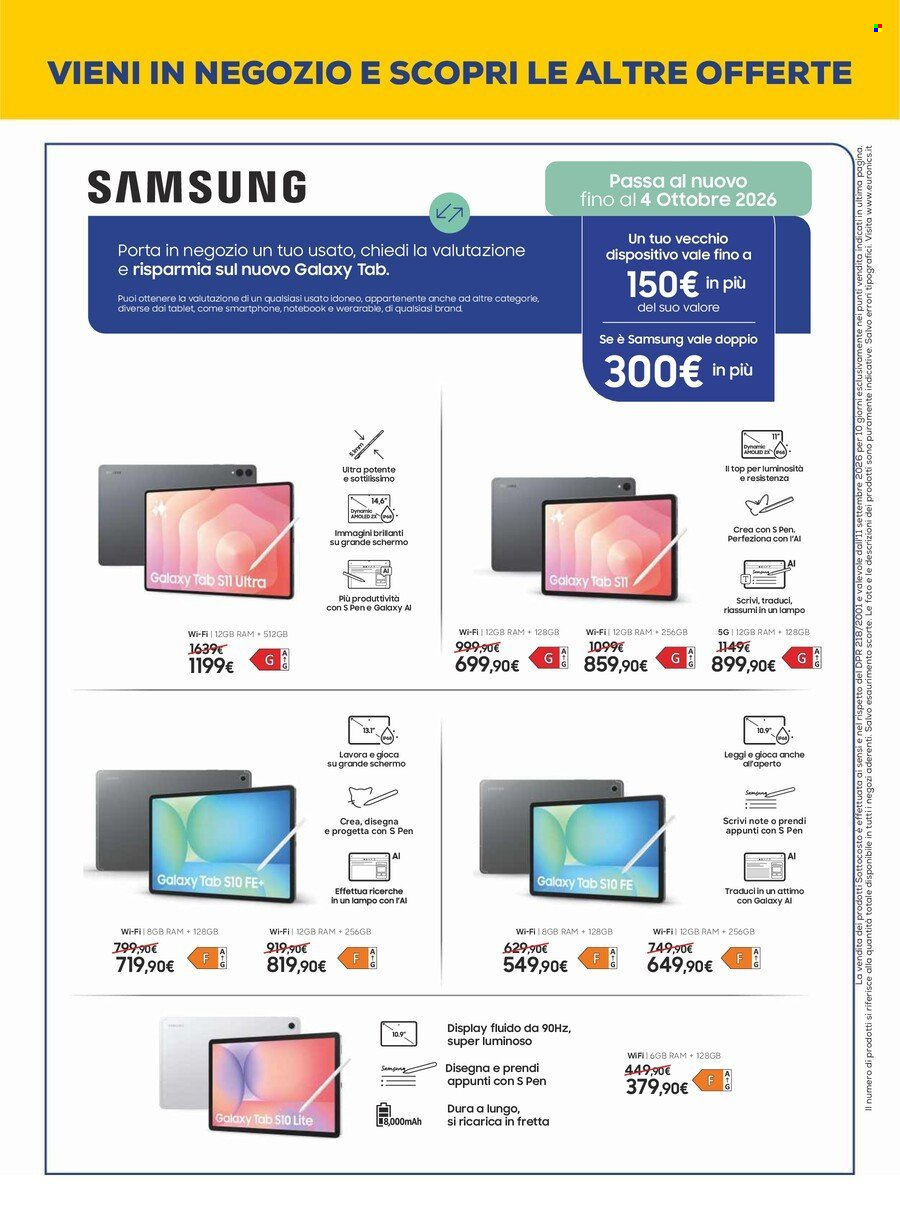 Volantino Euronics - 11/9/2026 - 23/9/2026. Pagina 30