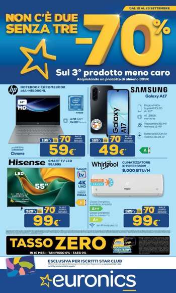 Volantino Euronics - 10/9/2026 - 23/9/2026.