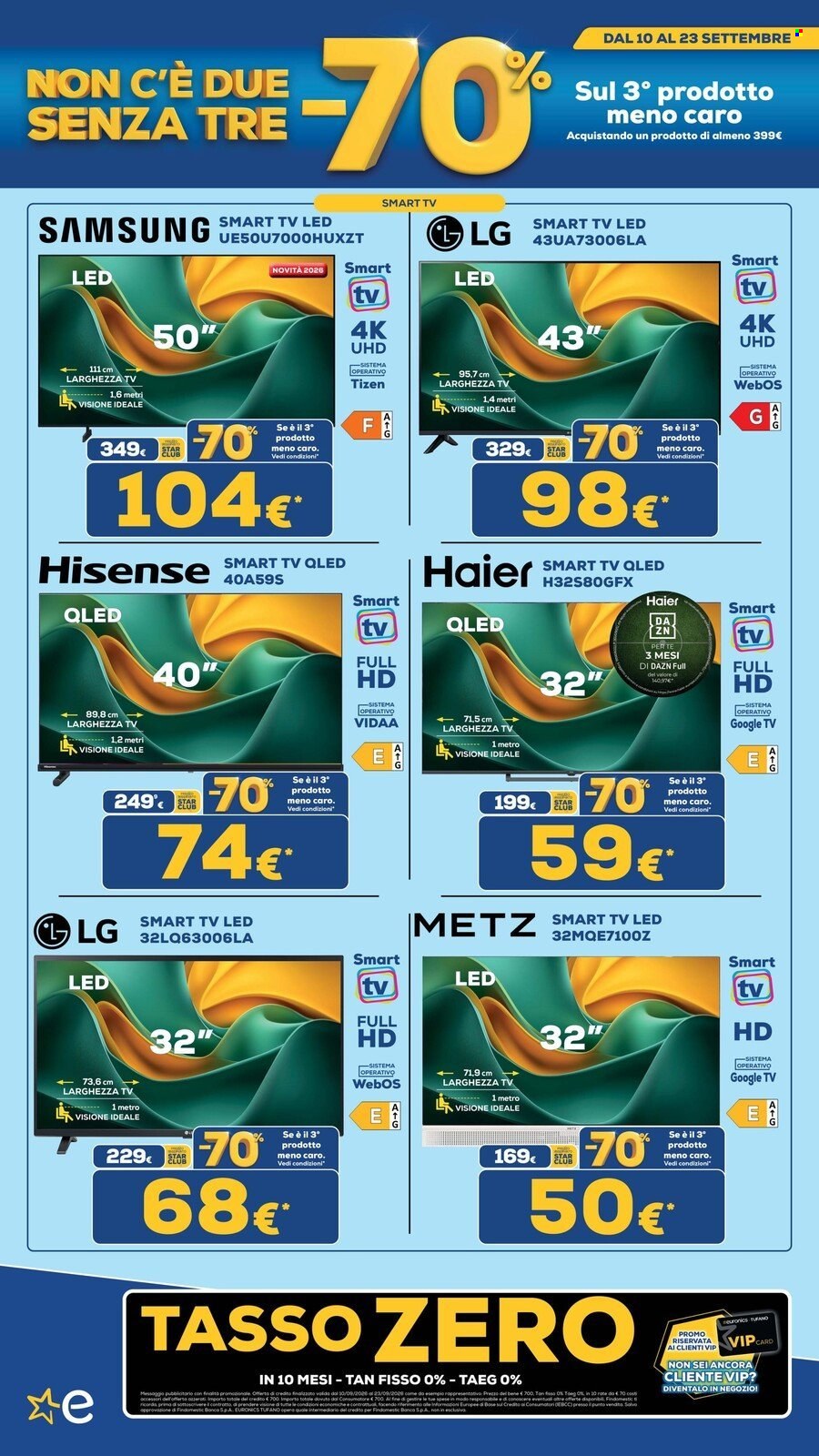 Volantino Euronics - 10/9/2026 - 23/9/2026. Pagina 4