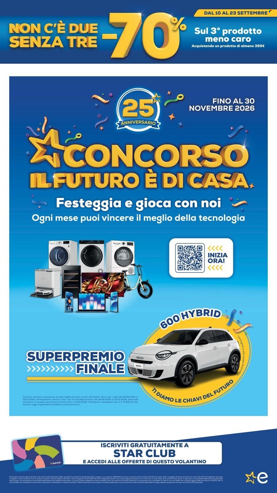 Volantino Euronics - 10/9/2026 - 23/9/2026. Pagina 45