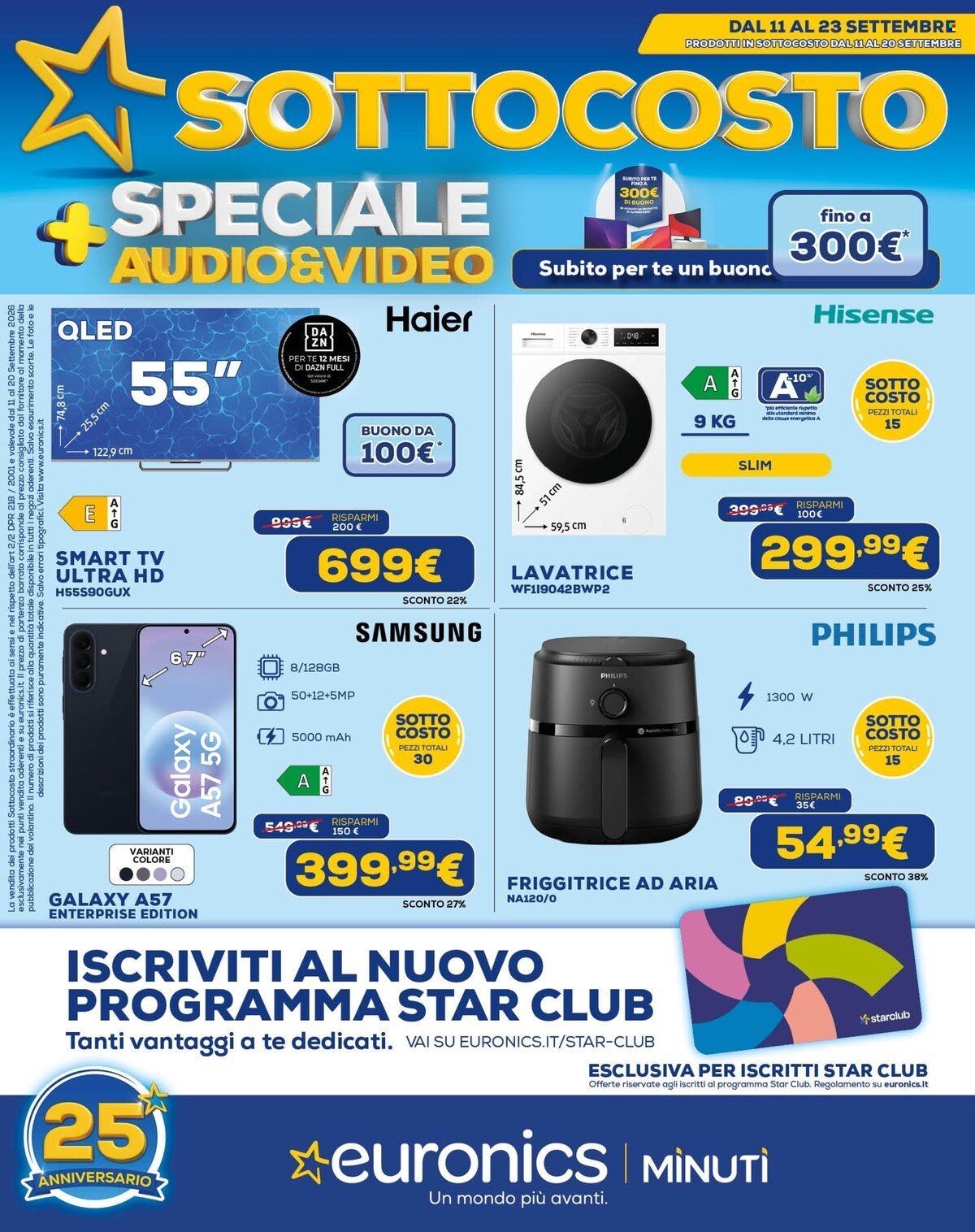 Volantino Euronics - 11/9/2026 - 24/9/2026. Pagina 1