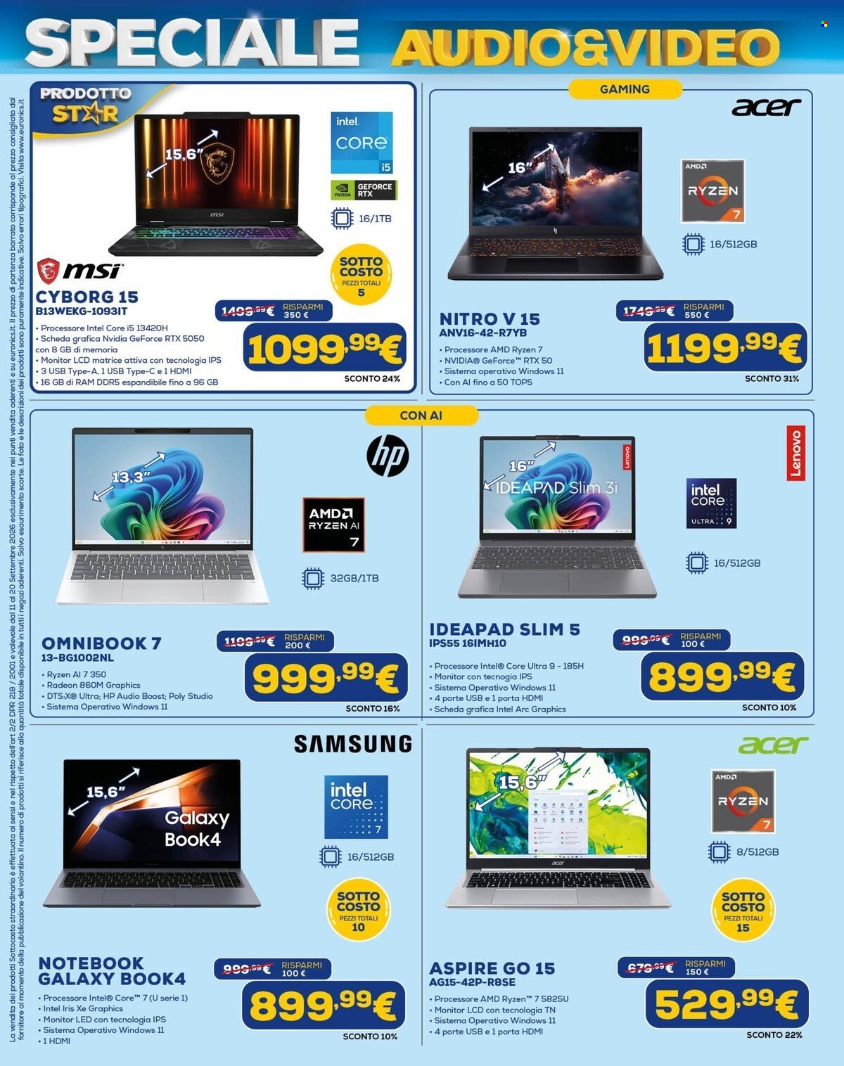 Volantino Euronics - 11/9/2026 - 24/9/2026. Pagina 6