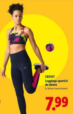 CRIVIT Leggings sportivi da donna