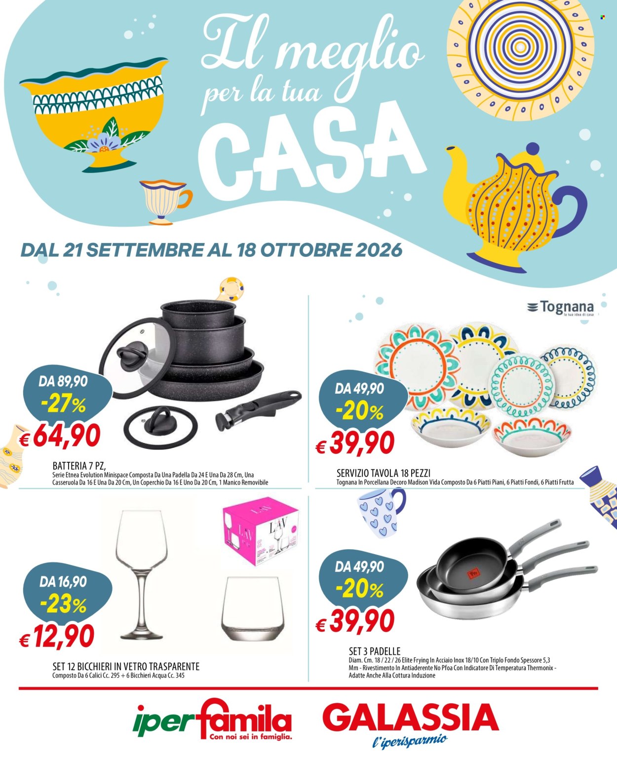 Volantino Famila - 21/9/2026 - 18/10/2026. Pagina 1