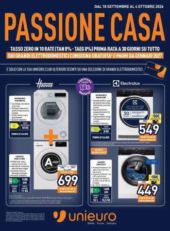 Volantino Unieuro - 18/9/2026 - 4/10/2026.