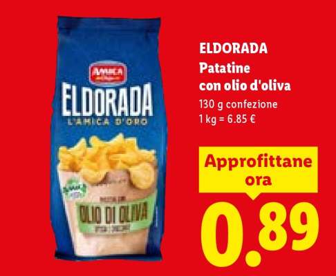ELDORADA Patatine con olio d'oliva