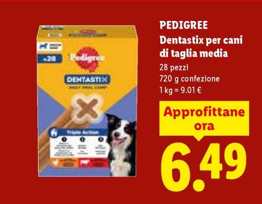 PEDIGREE Dentastix per cani di taglia media