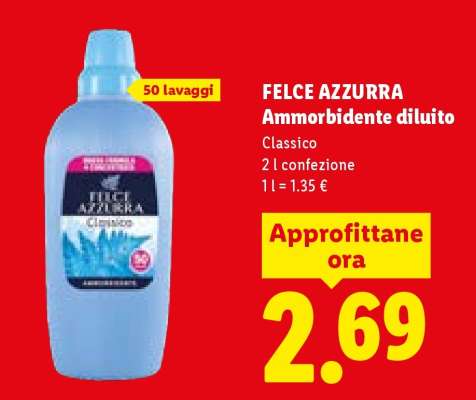 Felce Azzurra Ammorbidente diluito