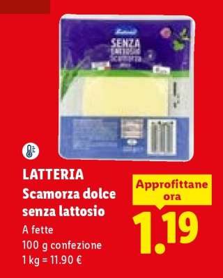 LATTERIA Scamorza dolce senza lattosio