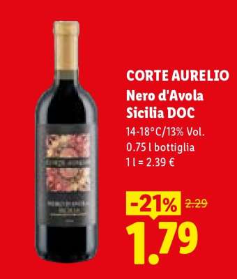 CORTE AURELIO Nero d'Avola Sicilia DOC