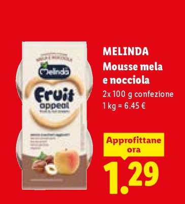 MELINDA Mousse mela e nocciola