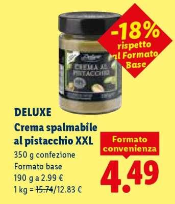 Deluxe Crema spalmabile al pistacchio XXL
