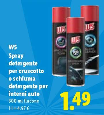 W5 Spray detergente