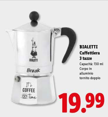 Bialetti Caffettiera 3 tazze