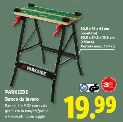 PARKSIDE Banco da lavoro