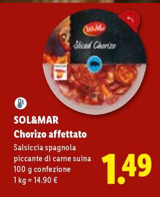 SOL&MAR Chorizo affettato