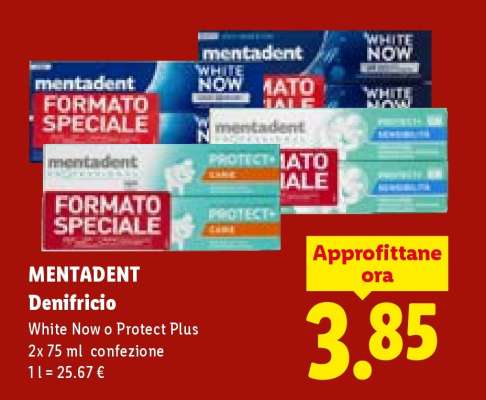 Mentadent Dentifricio
