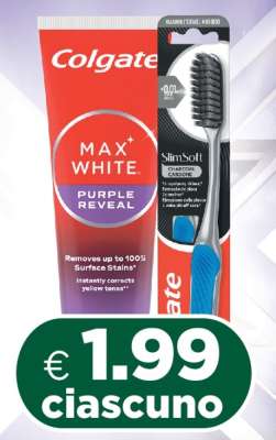 Colgate Max White Purple Reveal & SlimSoft Charcoal
