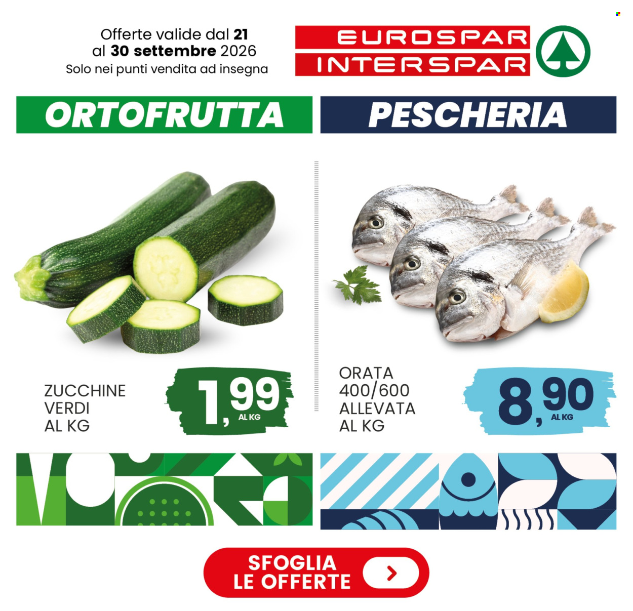 Volantino Eurospar - 21/9/2026 - 30/9/2026. Pagina 1