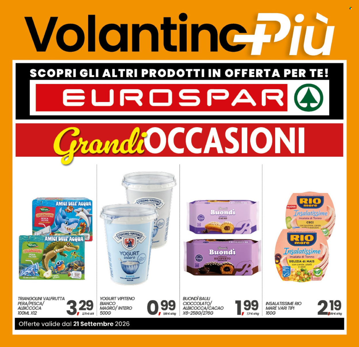 Volantino Eurospar - 21/9/2026 - 26/9/2026. Pagina 17