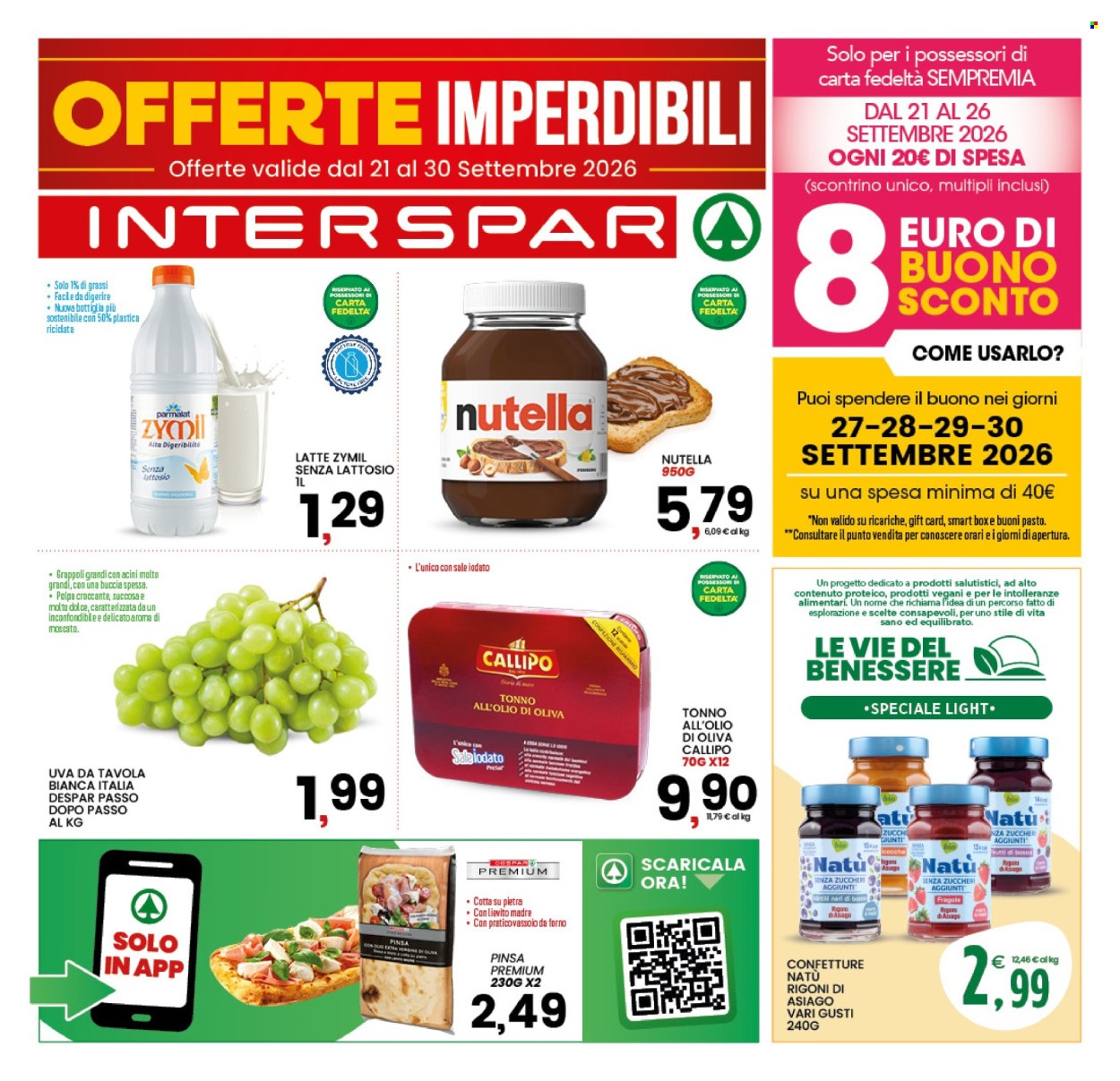 Volantino Interspar - 21/9/2026 - 30/9/2026. Pagina 1