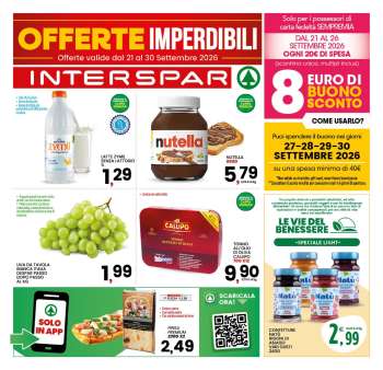 Volantino Interspar - 21/9/2026 - 30/9/2026.
