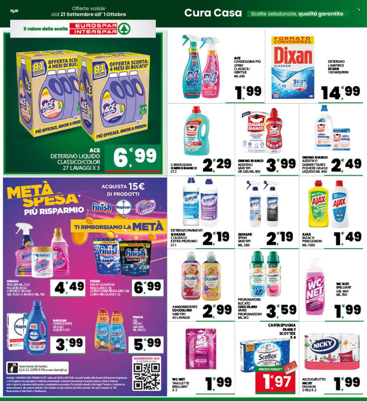 Volantino Eurospar - 21/9/2026 - 1/10/2026. Pagina 20