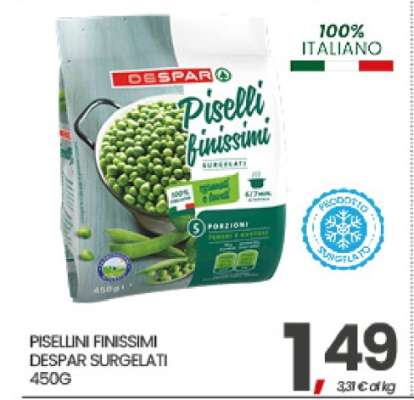 PISELLINI FINISSIMI DESPAR SURGELATI 450G
