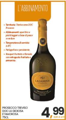 PROSECCO TREVISO DOC LA GIOIOSA ETAMOROSA