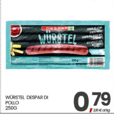 WÜRSTEL DESPAR DI POLLO