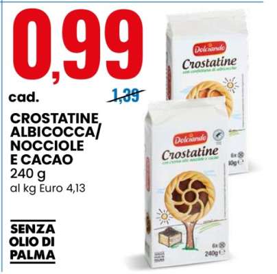 CROSTATINE ALBICOCCA/NOCCIOLE E CACAO