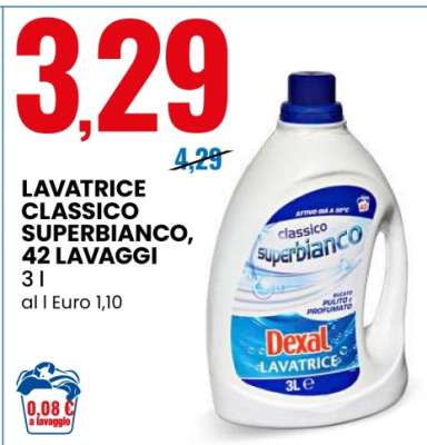 LAVATRICE CLASSICO SUPERBIANCO, 42 LAVAGGI
