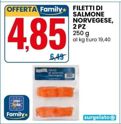 FILETTI DI SALMONE NORVEGESE, 2 PZ