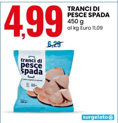Tranci di Pesce Spada