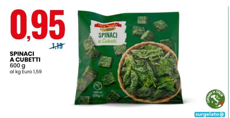 SPINACI A CUBETTI