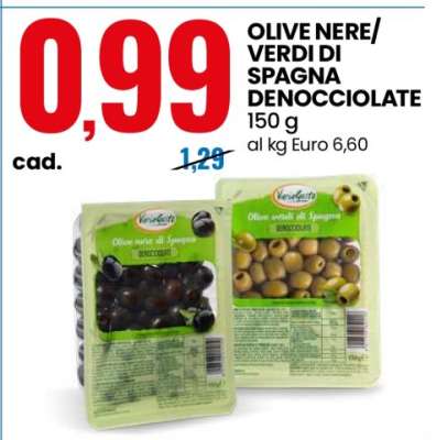 OLIVE NERE/VERDI DI SPAGNA DENOCCIOLATE