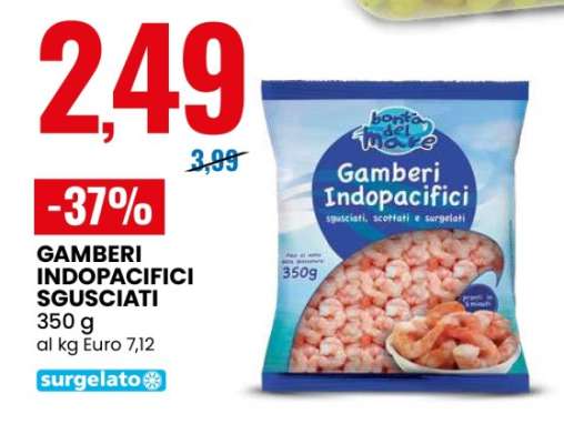 Gamberi Indopacifici Sgusciati