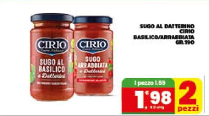 SUGO AL DATTERINO CIRIO