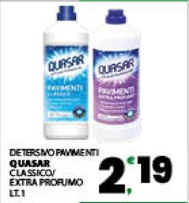 DETERSIVO PAVIMENTI QUASAR