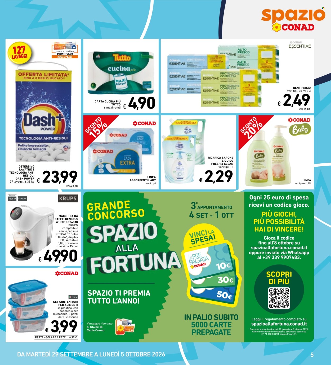 Volantino Conad - 29/9/2026 - 5/10/2026. Pagina 5