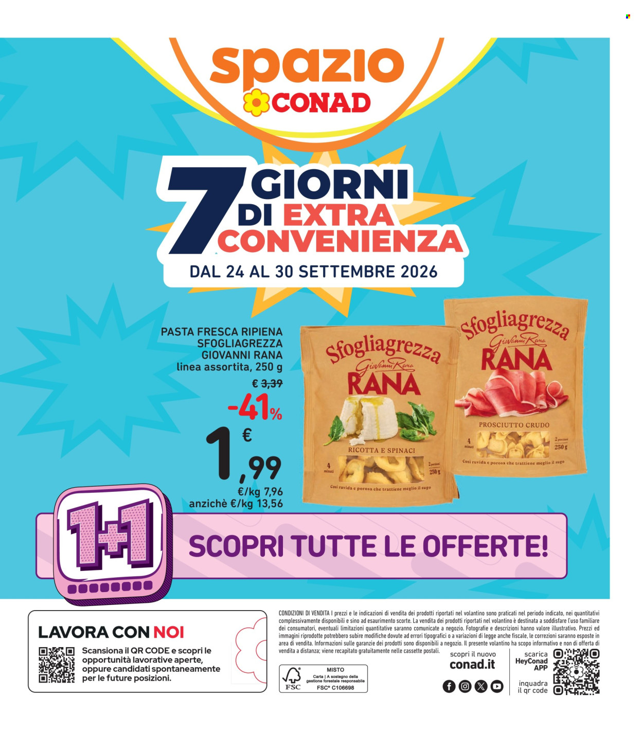 Volantino Spazio Conad - 24/9/2026 - 30/9/2026. Pagina 1
