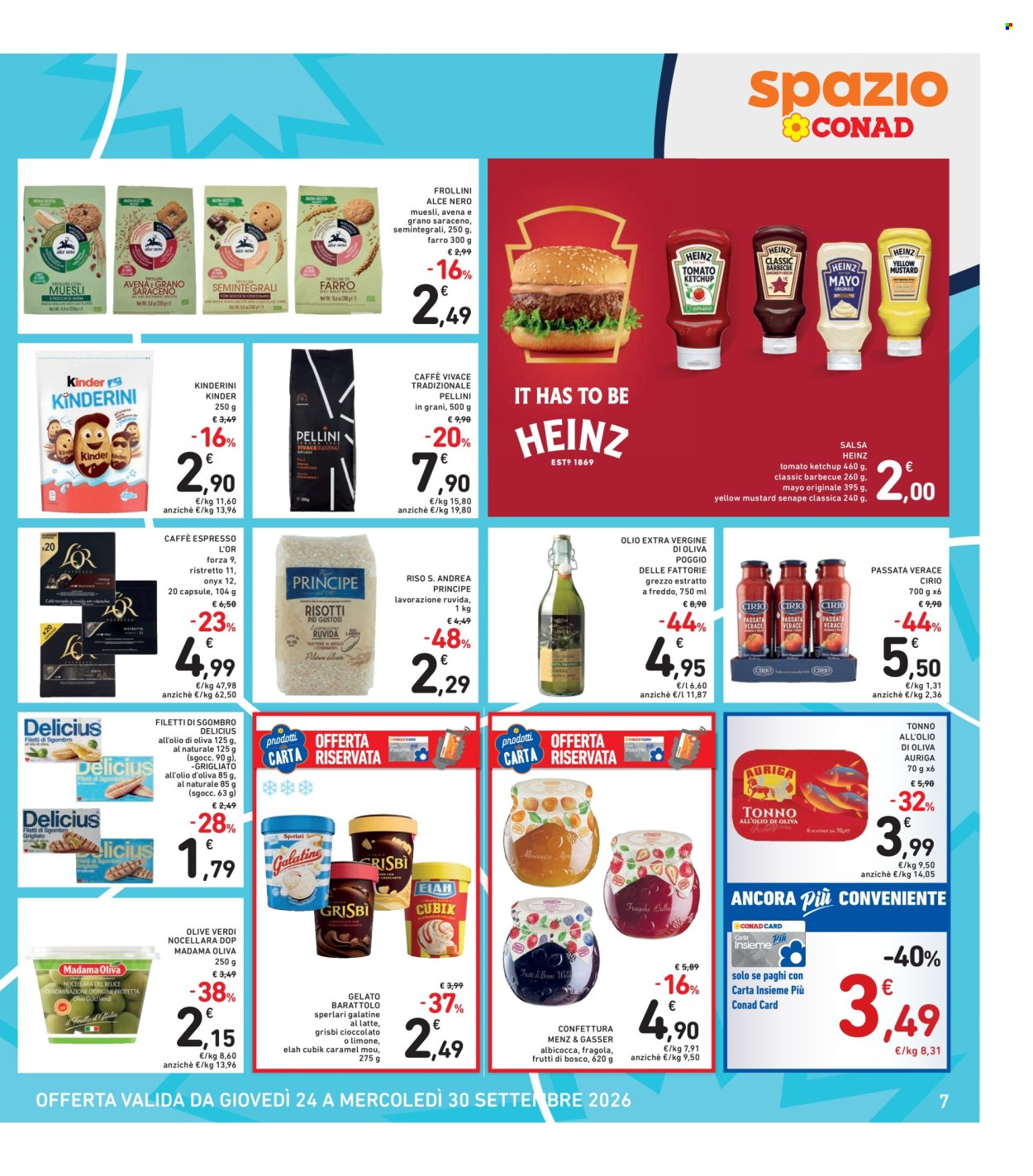 Volantino Spazio Conad - 24/9/2026 - 30/9/2026. Pagina 7