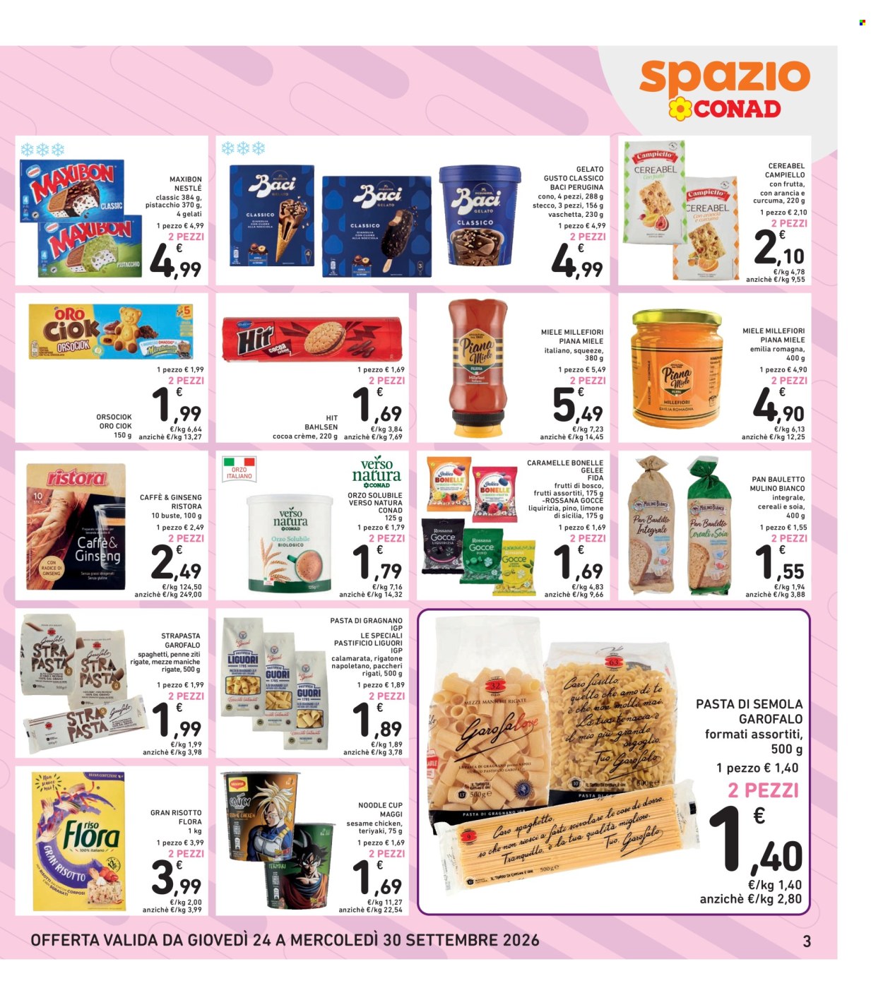 Volantino Spazio Conad - 24/9/2026 - 30/9/2026. Pagina 3