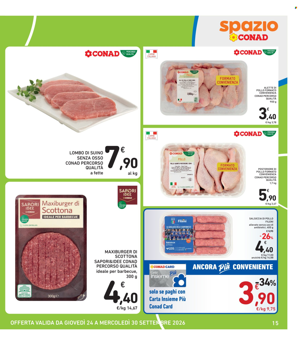 Volantino Spazio Conad - 24/9/2026 - 30/9/2026. Pagina 15